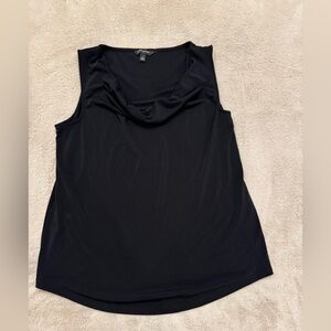 Banana Republic Black Cowl Neck Tank Top medium